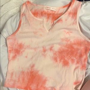 romwe tie dye tank